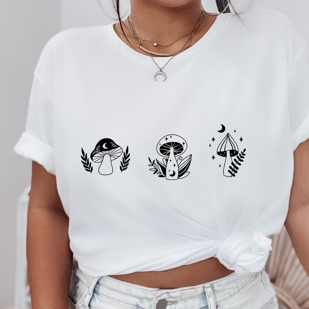 NEW Magic Mushroom graphic shirt, S-5X, Gift for her, Sassy Top, Unisex